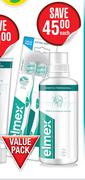 Elmex Sensitive Professional Toothpaste Value Pack Or Sensitive Professional Dental Rinse 400ml-Each