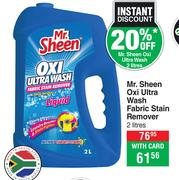 Mr Sheen Oxi Ultra Wash Fabric Stain Remover-2L