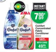 Comfort Concentrated Fabric Conditioner-800ml Each