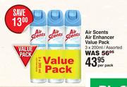 Air Scents Air Enhancer Value Pack Assorted-3 x 200ml Per Pack