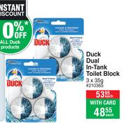 Duck Dual In Tank Toilet Block-3 x 35g Each