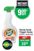 Handy Andy Trigger Spray Assorted-500ml