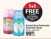 Airwick Pure Freshmatic Automatic Spray Assorted-250ml Each