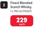 Ballantine's Finest Blended Scotch Whisky 110227-1 x 750ml