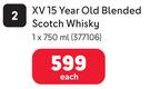 Chivas Regal XV 15 Year Old Blended Scotch Whisky 377106-1 x 750ml Each