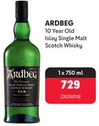 Ardbeg 10 Year Old Islay Single Malt Scotch Whisky 2626819-1 x 750ml