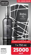 Ardbeg 25 Year Old Malt Whisky 850001498-1 x 750ml Each