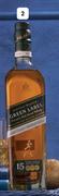 Johnnie Walker Green Label Blended Scotch Whisky 1015482-1 x 750ml Each