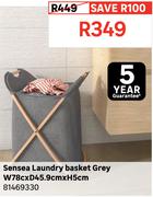 Sensea Laundry Basket (Grey) W78c X D45.9cm X H5cm 81469330