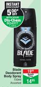 Blade Deodorant Body Spray Assorted-150ml