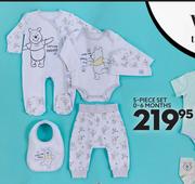 Disney Winnie The Pooh 5 Piece Set 0-6 Months