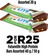 Futurelife High Protein Bars Assorted-2 x 40g/50g