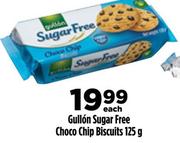 Gullon Sugar Free Choco Chip Biscuits-125g Each