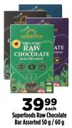 Superfoods Raw Chocolate Bar Assorted-50g/60g Each