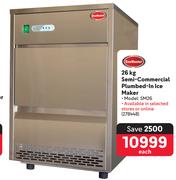 SnoMaster 26Kg Semi-Commercial Plumbed-In Ice Maker SM26