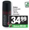 Status Deodorant Spray Assorted-130ml