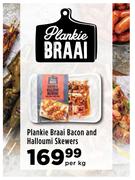 Plankie Braai Bacon And Halloumi Skewers-Per kg