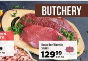 Karan Beef Bavette Steaks-Per kg