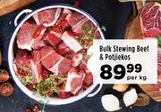 Bulk Stewing Beef & Potjiekos-Per kg