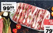 Beef Rashers-Per kg