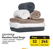 Glodina Marathon Towel Range