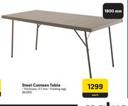 Steel Canteen Table-Each
