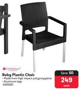 Contour Ruby Plastic Chair-Each