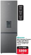 Hisense Bottom Freezer Fridge With Water And Ice Dispenser 435177-Each