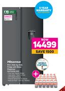 Hisense 512L Side By Side Fridge With Water Dispenser H670SMIB-WD