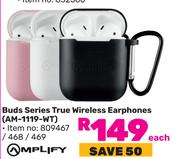 Amplify Buds Series True Wireless Earphones AM-119-WT- Each