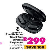 Volkano Stealth Series Sport True Wireless Earphones