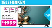 Telefunken 32"(81cm) HD LED TV TLEDD-32HD