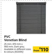 PVC Venetian Blind (Dark Grey) 25mm (470mm x 900m) 