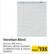 Venetian Blind (White) 25mm (470mm x 900m)