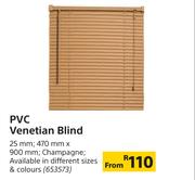 PVC Venetian Blind (Champagne) 25mm (470mm x 900m) 