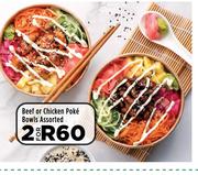 Beef Or Chicken Poke Bowls Assorted-For 2
