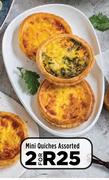 Mini Quiches Assorted- For 2