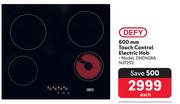 Defy 600mm Touch Control Electric Hob DHD406A