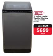 Defy 14Kg Top Loader Washing Machine DTL 160