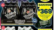 Windhoek Lager Or Draught Non Returnable Bottles Or Cans-24 x 440ml