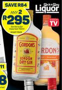 Gordon's Gin Assorted-Any 2 x 750ml