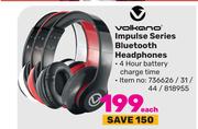 Volkano Impulse Series Bluetooth Headphones-Each