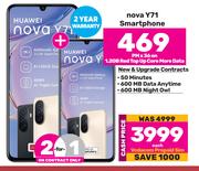2 x Huawei Nova Y71 Smartphone-On 1.2GB Red Top Up Core More Data