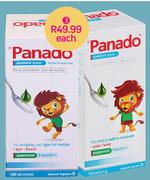 Panado Paediatric Syrup Assorted-100ml Each