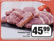 Previously Frozen Bulk Pork Packs-Per Kg