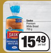 Sasko Premium White Bread-700g Per Loaf