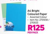Butterfly A4 Bright Coloured Paper (Assorted Colour)-Per Pack