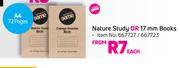 Game Nature Study Or 17mm Books A4 (72 Pages)-Each