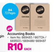 Game Accounting Books A4 (72 Pages)-Each