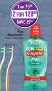 Colgate Plax Mouthwash Assorted-750ml